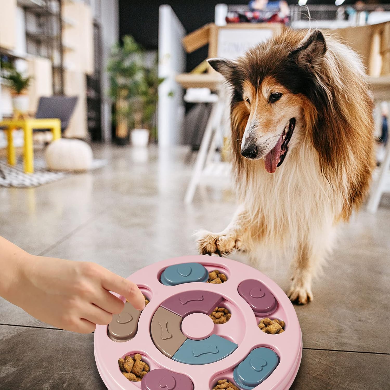DR CATCH Dog Puzzles,Dogs Food Puzzle Feeder Toys for IQ Training & Mental Enrichment,Dog Treat Puzzle(Pink) - Image 5